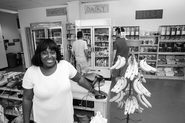 Selha “CeCe” Graham, the retail co-manager of Rolling Grocer 19 in Hudson, N.Y., says the nonprofit store’s mission is to “provide access to quality food for people at all income levels.” Scott Langley photo