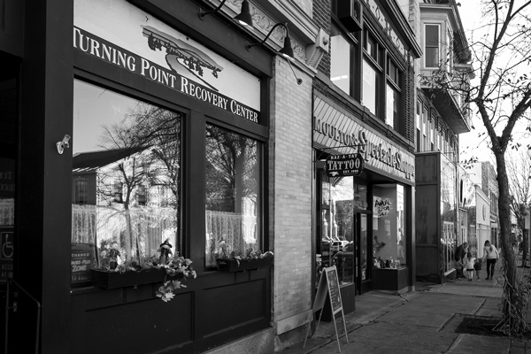 Turning Point Recovery Center, Bennington VT. Joan K Lentini photo The nonprofit Turning Point Recovery Center in downtown Bennington is seeking town funds to help support its work helping people recovering from opioid addiction. Last month, the town sued the pharmaceutical industry in an effort to recoup costs related the the opioid epidemic. Joan K. Lentini photo