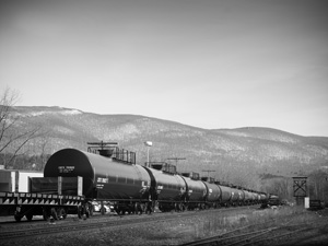 Oil train in North Adams MA.  Photo by Tony Israel