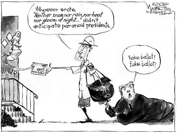 September 2020 political cartoon Mark Wilson
